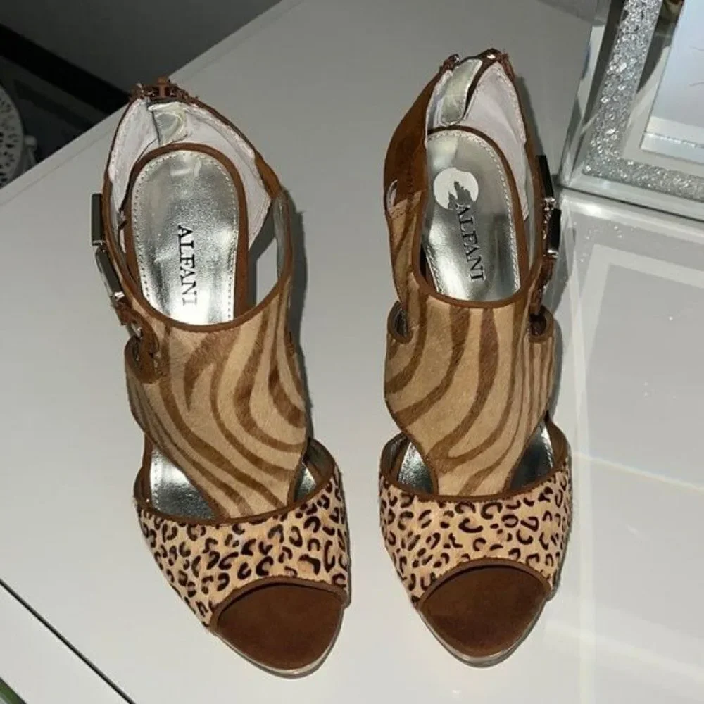 Alfani Animal Print Heels Size 5.5